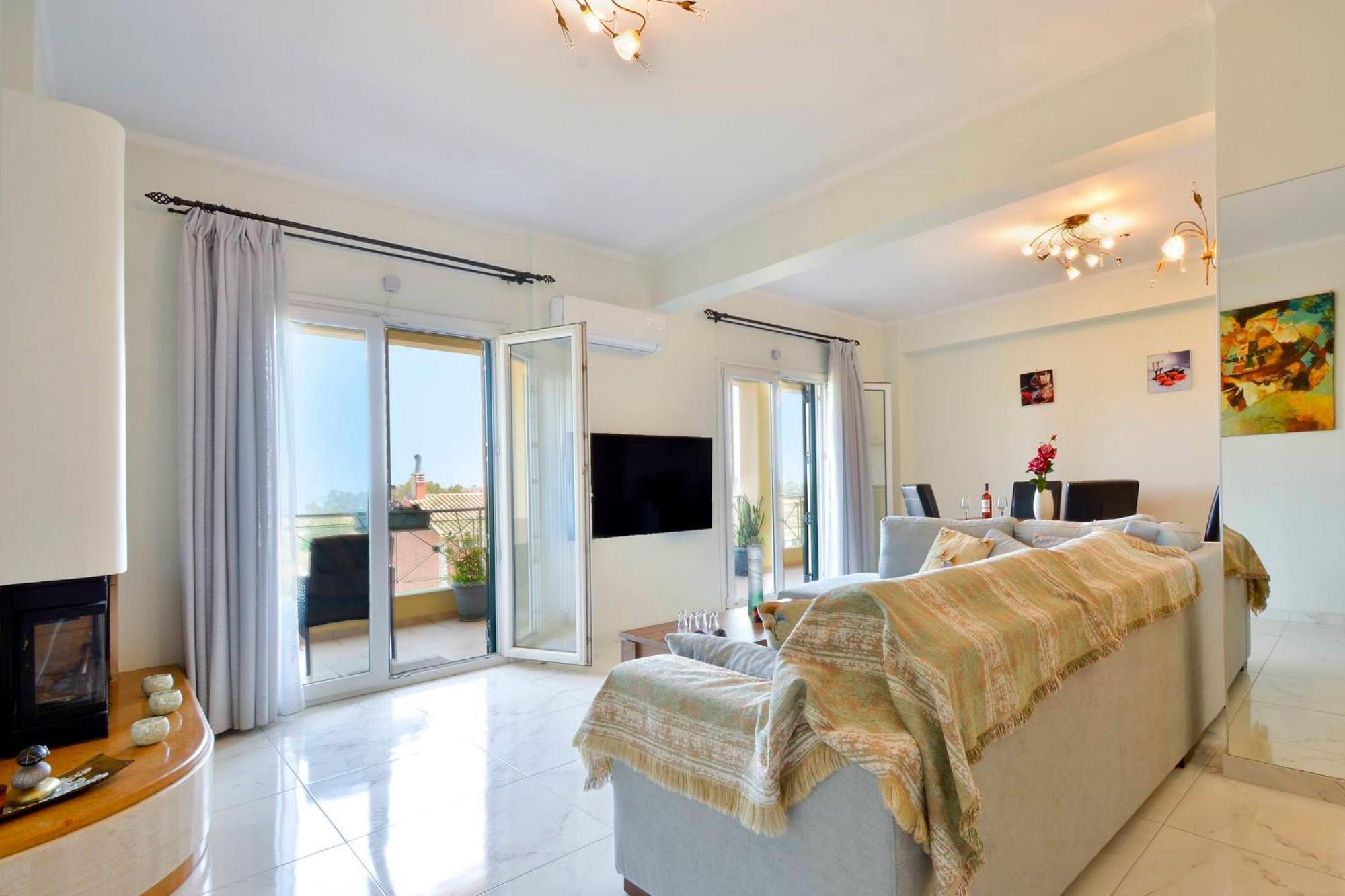 Corfu Seaty Apartment Potamos  ภายนอก รูปภาพ